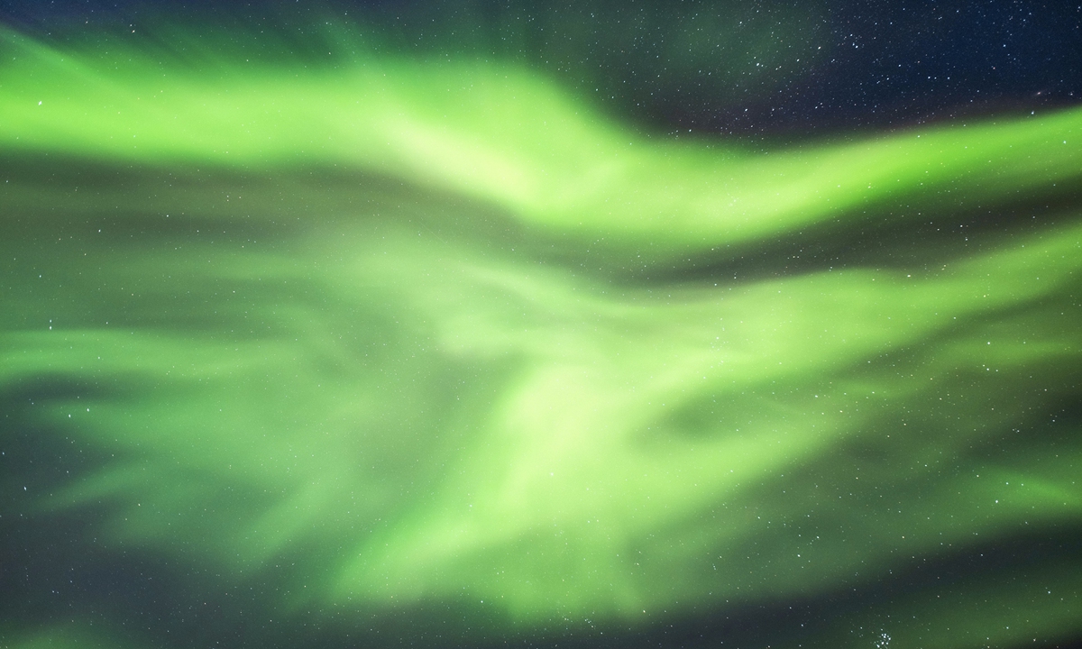Aurora spotted in Greenland Photo: Courtesy of Liu Xi