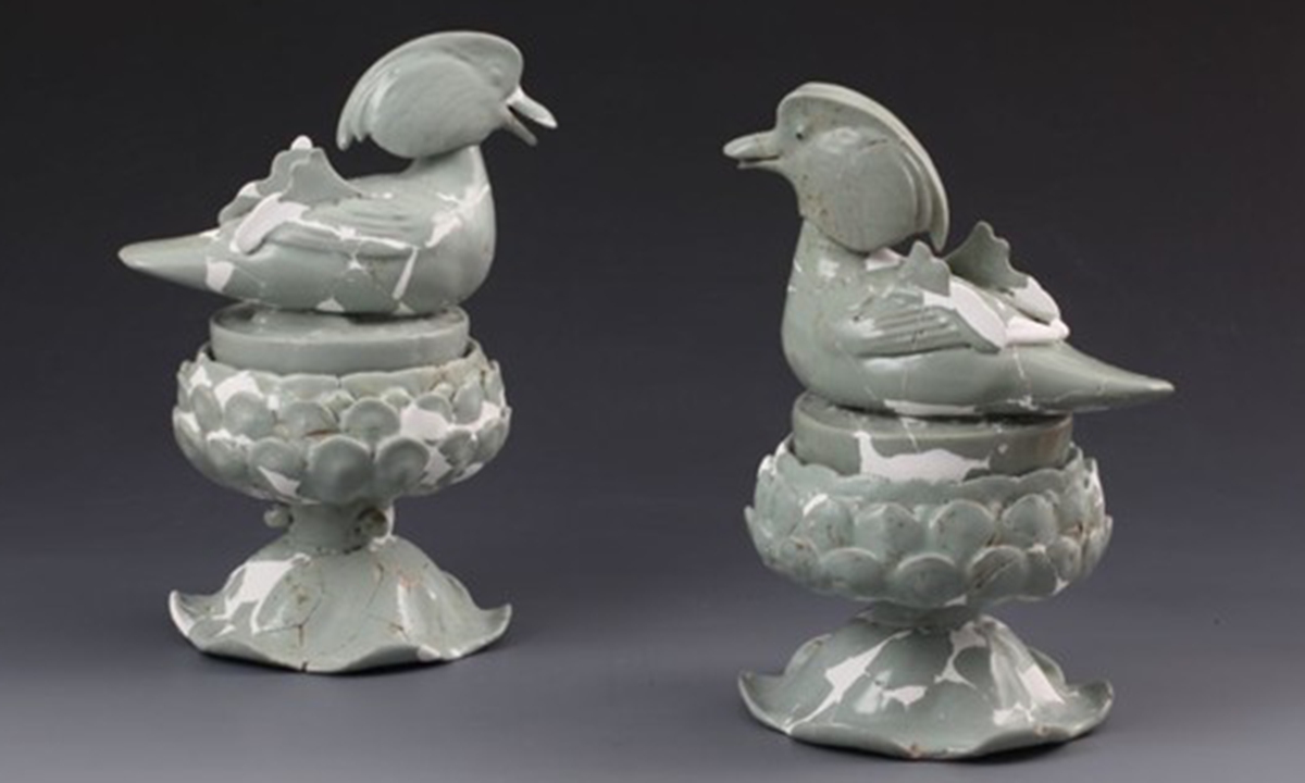 Restored porcelains unearthed from the Zhanggongxiang kiln site Photo: Courtesy of the Zhanggongxiang archaeological team
