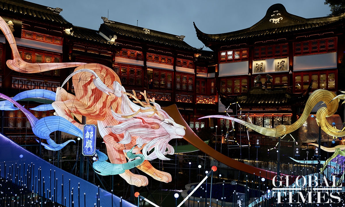 Iconic lantern festival kicks off in Shanghai to celebrate upcoming ...