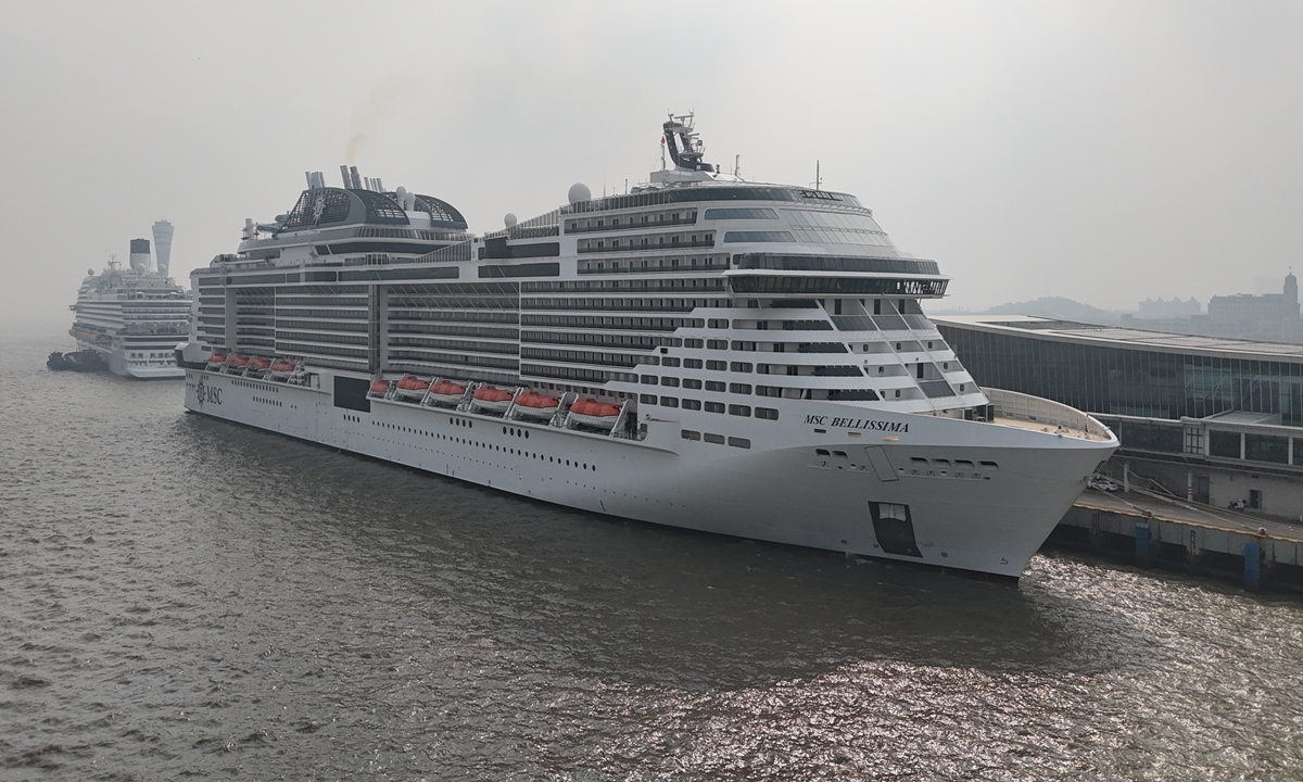 Shanghai's Wusongkou cruise terminal welcomes first twin-ship call in 2026 as visa-free policy boosts China's inbound travel