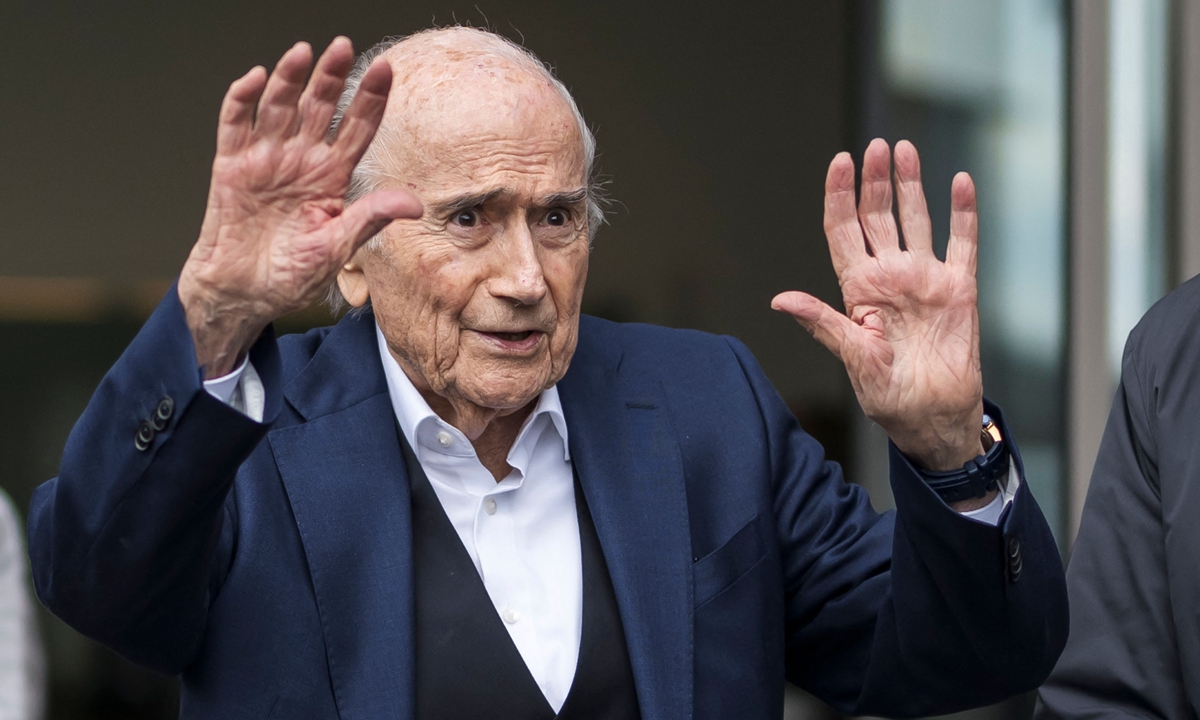 Former FIFA president Sepp Blatter Photo: VCG 