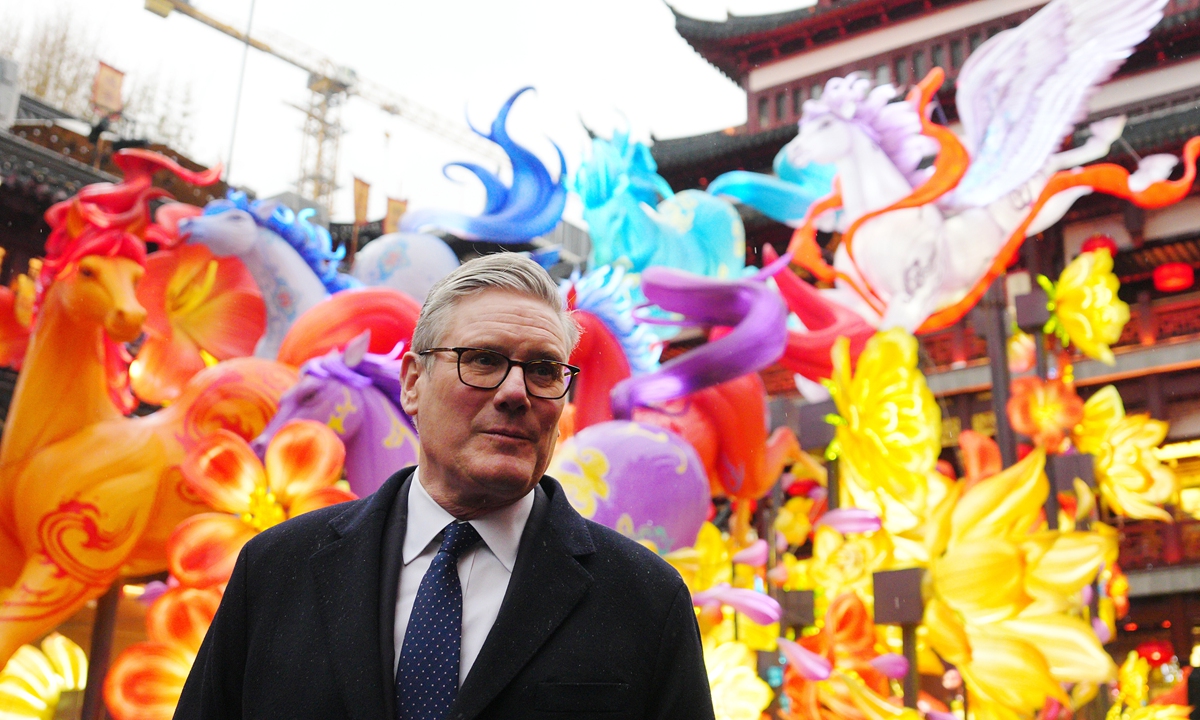 British Prime Minister Keir Starmer visits Yuyuan Garden on January 30, 2026. Photo: VCG