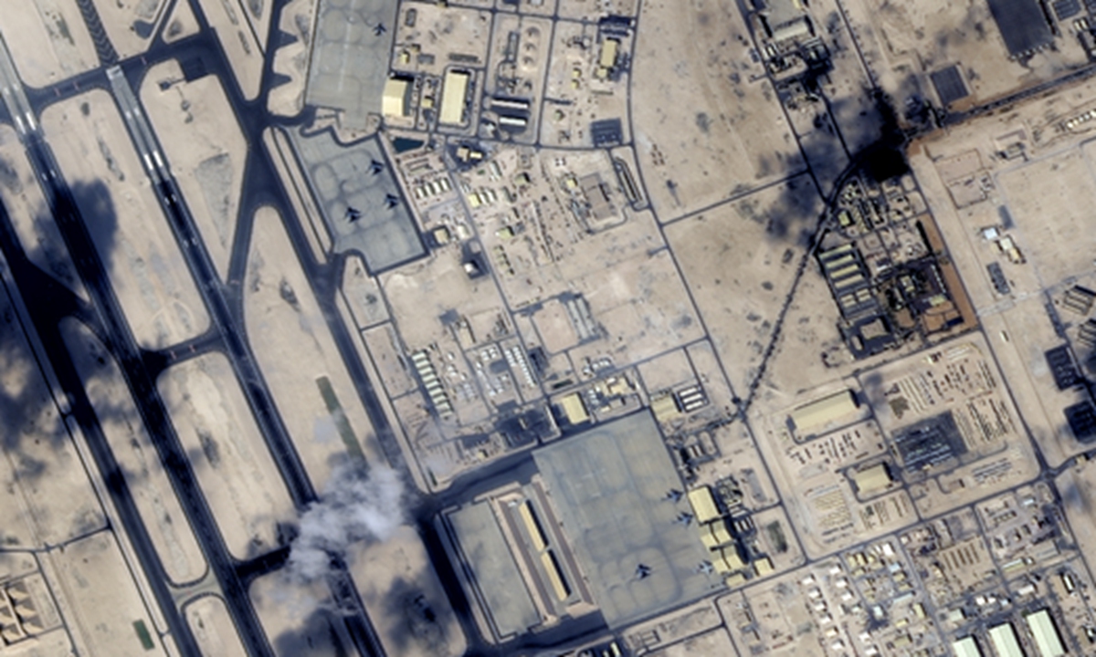 Satellite images taken on January 16 showed five KC-135 aerial refueling aircrafts At Al Udeid Air Base in Qatar
