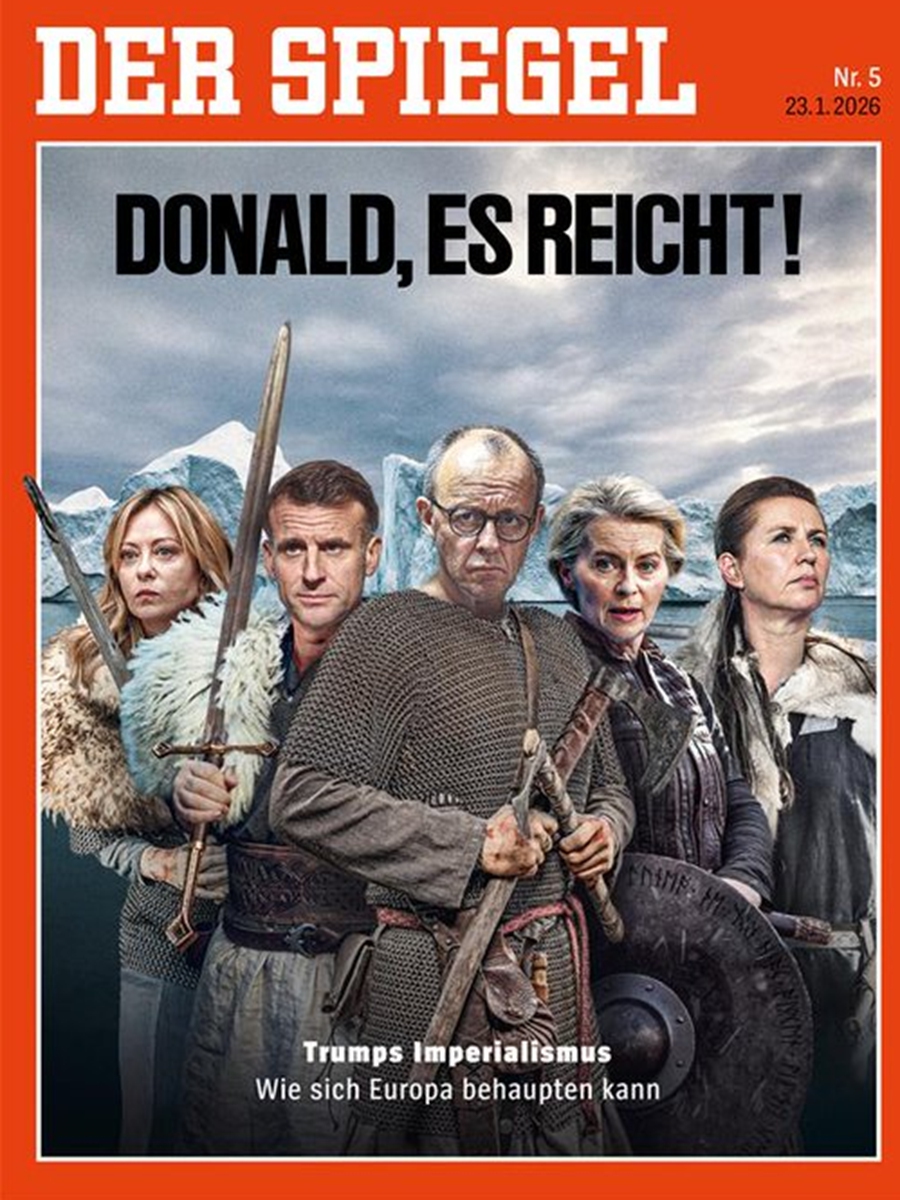 The cover page of Germany's Der Spiegel on January 23, 2026 Photo: Screenshot of Der Spiegel  