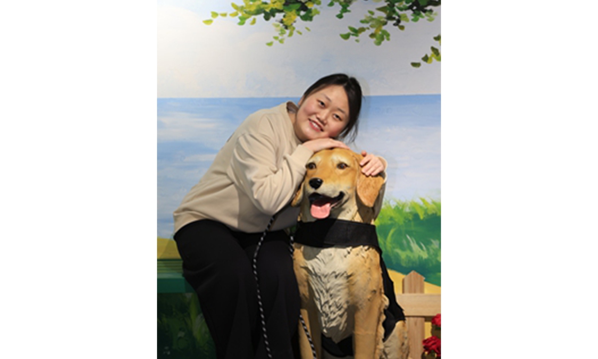 Liu Suwei, a 25-year-old guide at the Guangming Experience Hall Photos: Liang Rui/GT