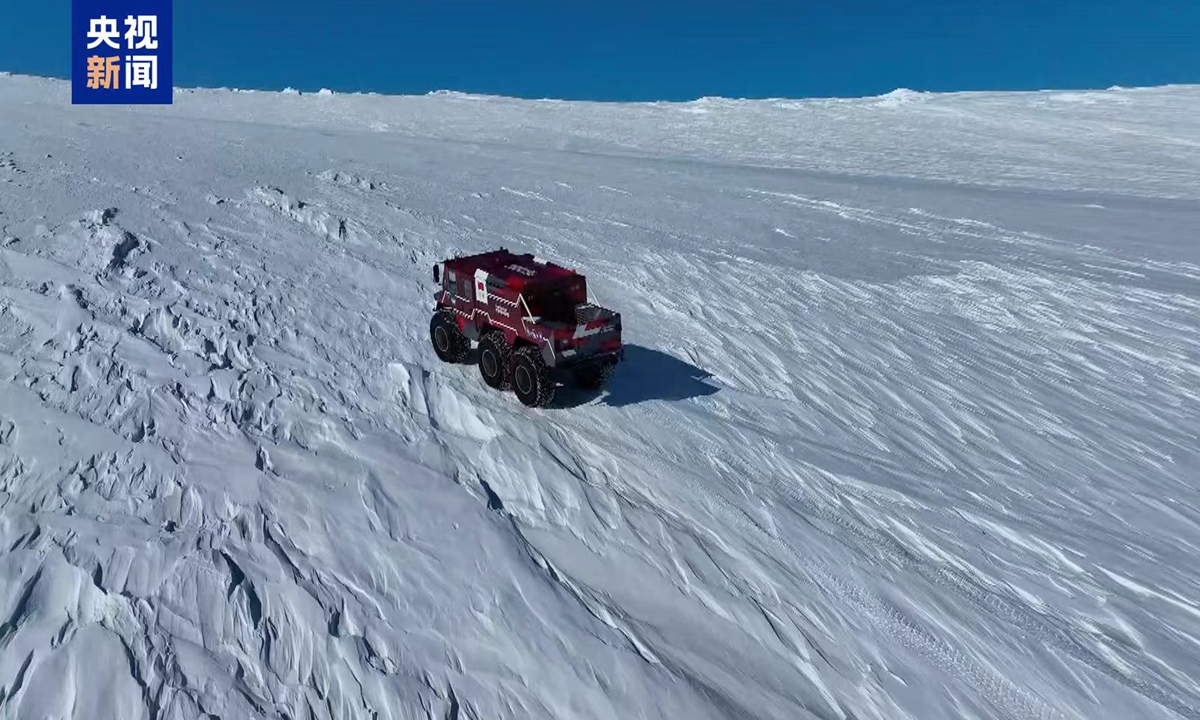 China's homegrown Snow Leopard 6X6 wheeled vehicle completes 10,000-km test run in Antarctic