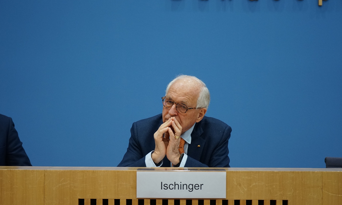 MSC Chairman Wolfgang Ischinger attends the launch event for the Munich Security Report 2026 in Berlin, Germany on February 9, 2026. Photo: Xinhua
