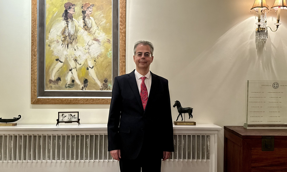 Ambassador of Greece to China Evgenios Kalpyris 