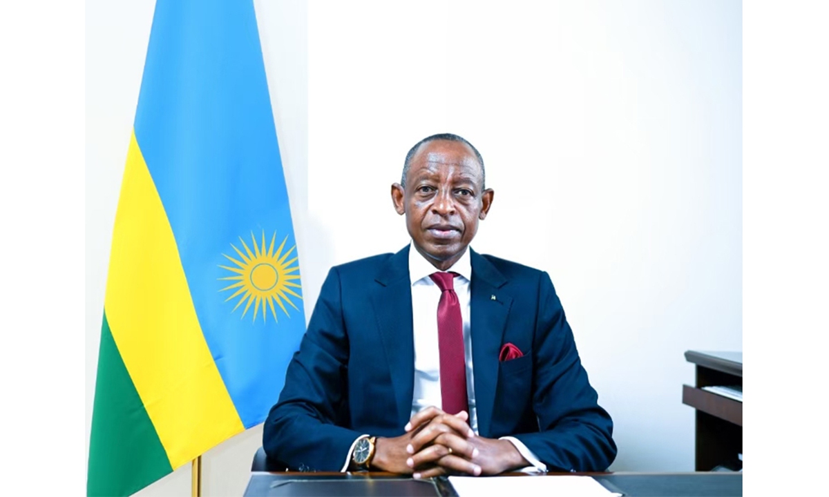 Rwandan Ambassador to China James Kimonyo Photo: Courtesy of the Embassy of the Republic of Rwanda in China
