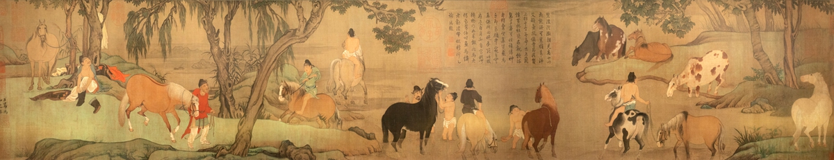 Renowned Yuan Dynasty painter Zhao Mengfu's painting 
