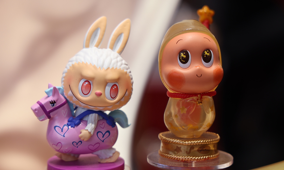 The Labubu ?gure in the horse zodiac-themed blind box by Pop Mart Photo: VCG