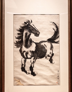 Chinese painter Xu Beihong's painting 