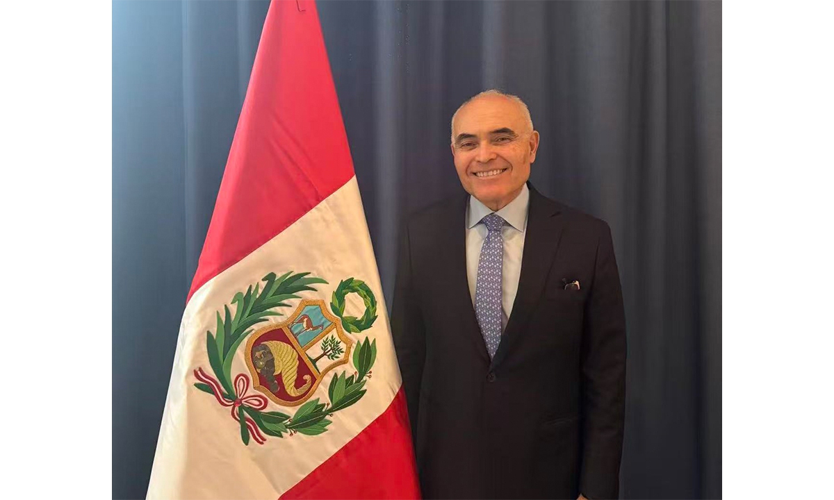 Ambassador of Peru to China Carlos Vasquez Photo: Courtesy of the Embassy of the Republic of Peru in China

