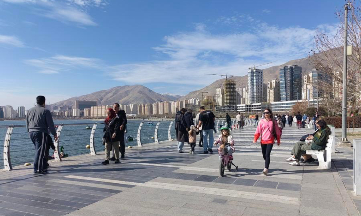 Photo taken on Feb. 13, 2026 shows a city view of Tehran, Iran. (Xinhua/Shadati)