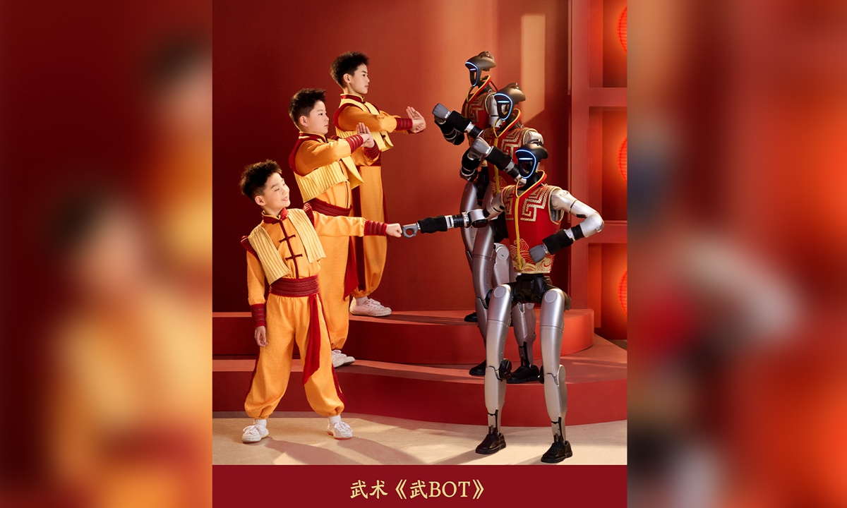 globaltimes.cn - Parkour, Drunken Fist and nunchaku, Unitree humanoid robots wow audience at 2026 Spring Festival Gala after Yangko dance at last year's event