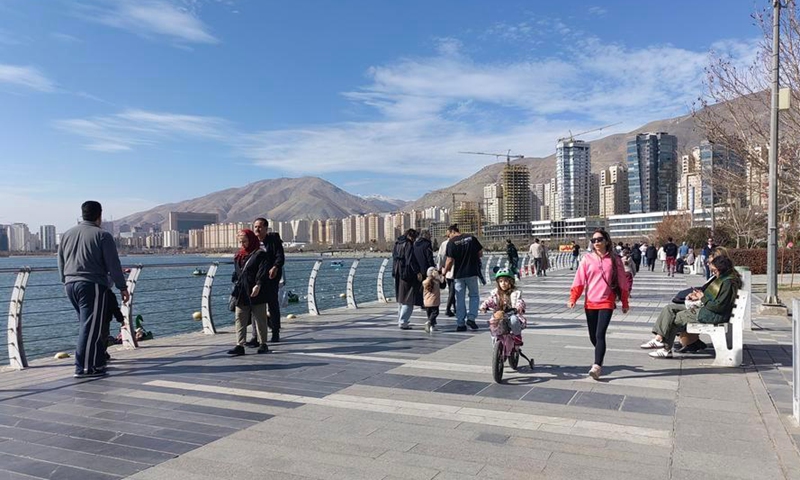 Photo taken on Feb. 13, 2026 shows a city view of Tehran, Iran. (Xinhua/Shadati)