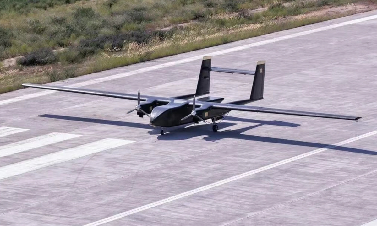 China's first unmanned cargo aircraft Tianma-1000 Photo: China Central Television