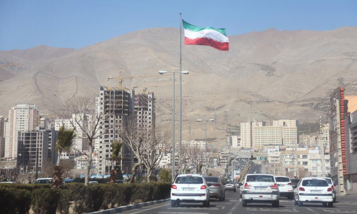 This photo taken on Feb. 20, 2026 shows a city view of Tehran, Iran. (Xinhua/Shadati)