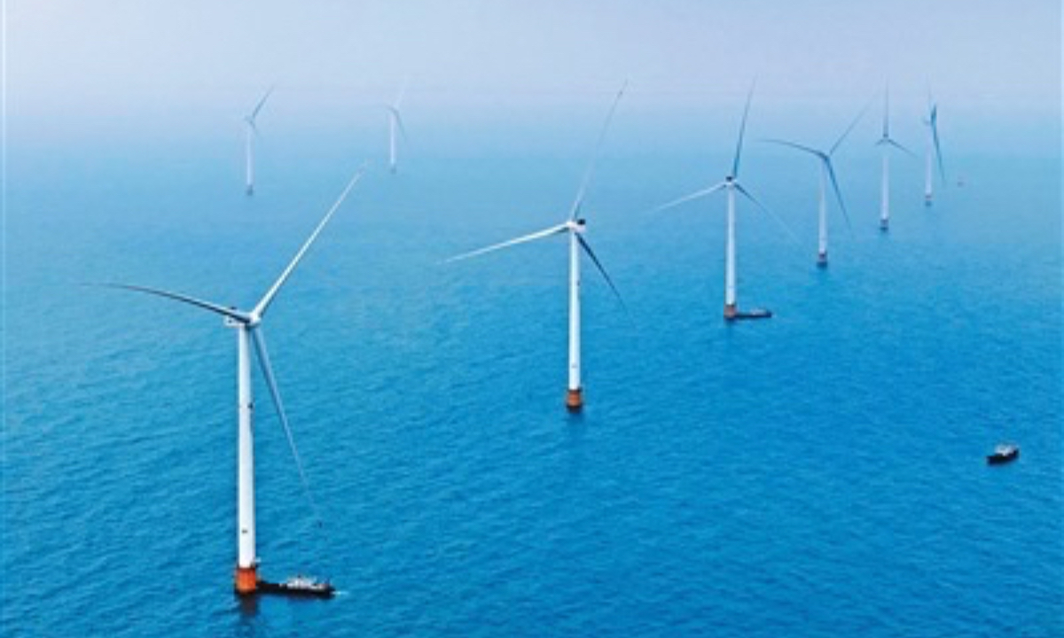 globaltimes.cn - China's offshore wind power development enters fast lane, as it ramps up new energy usage