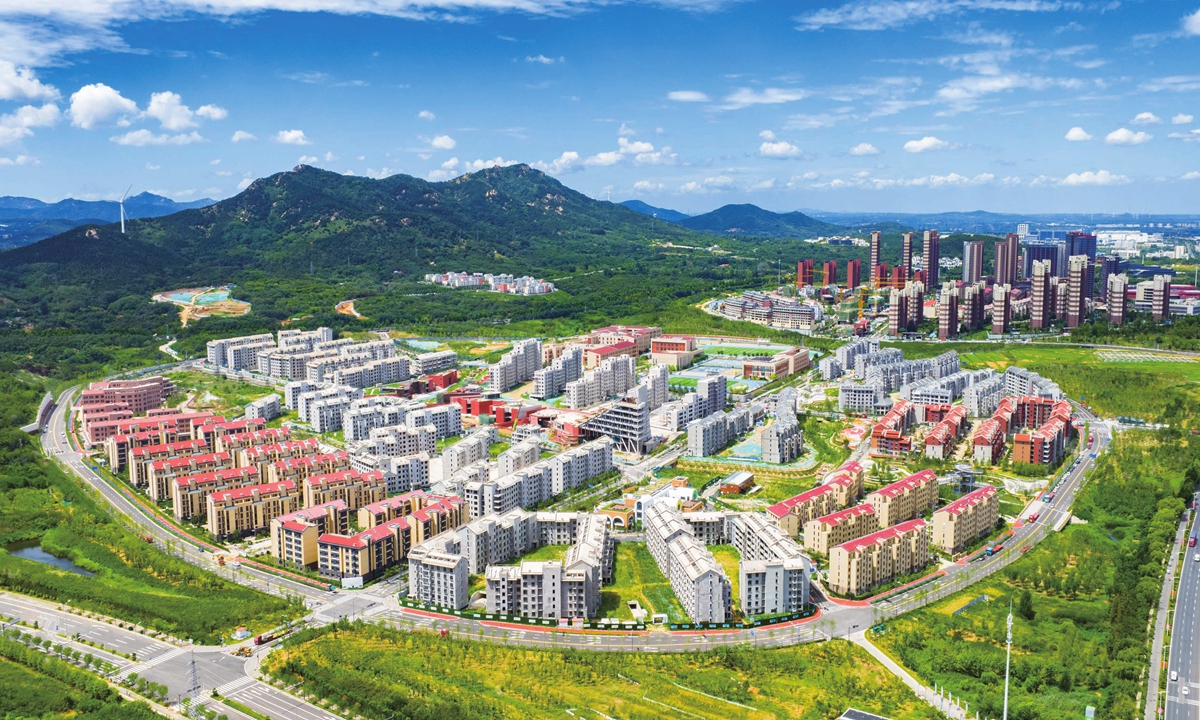 A view of Qingdao Sino-German Ecopark in Qingdao, East China's Shandong Province Photo: cnsphoto