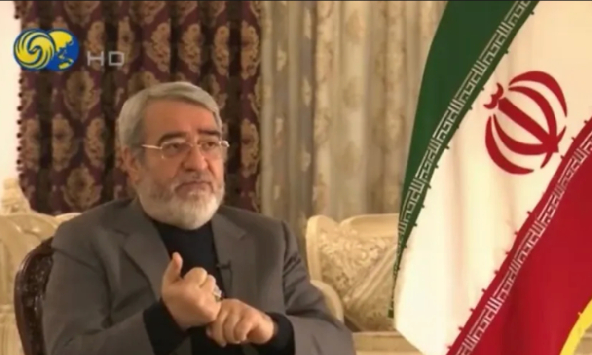 Ambassador of Iran to China Abdolreza Rahmani Fazli in an exclusive interview with Phoenix TV in Beijing on March 4, 2026. Photo: Screenshot from Phoenix TV
