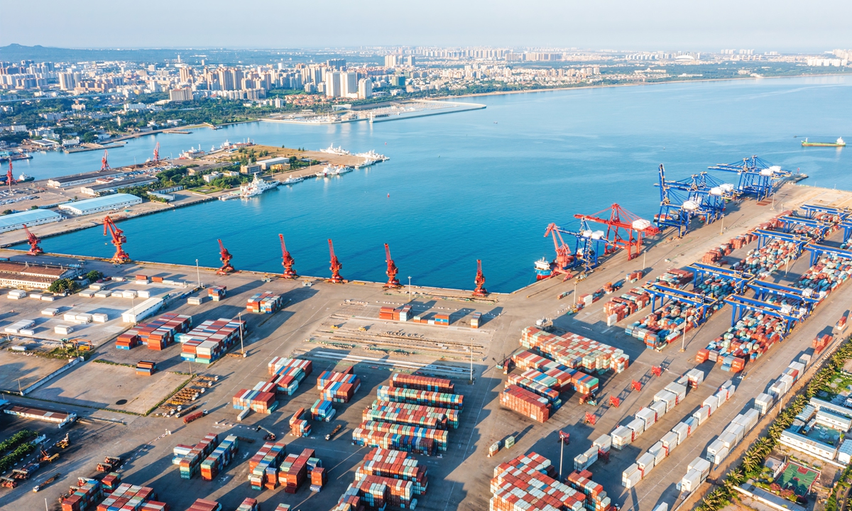 A view of Xiuying Port in Haikou, South China's Hainan Province. Photo: VCG