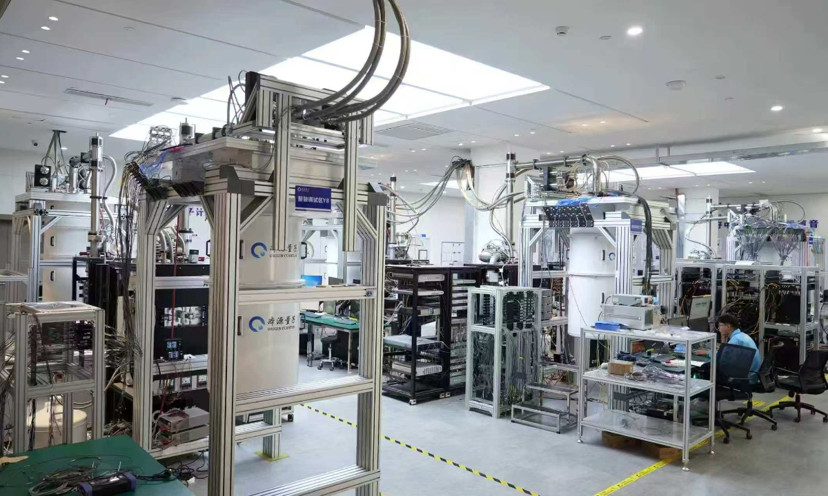 Origin Wukong superconducting quantum computer cluster Photo: Courtesy of the Anhui Quantum Computing Engineering Research Center