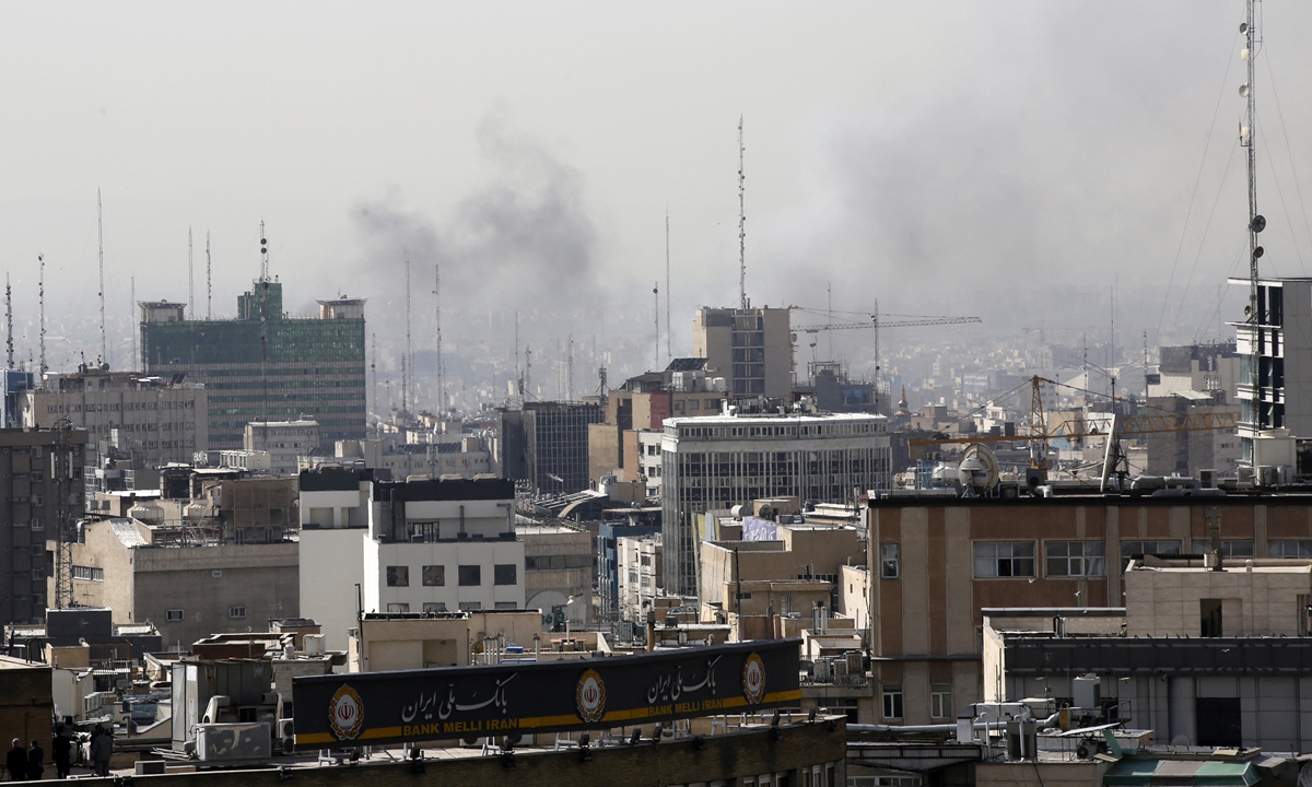 Multiple targets are attacked and an explosion occurs in Tehran, Iran on February 28, 2026. Photo: IC