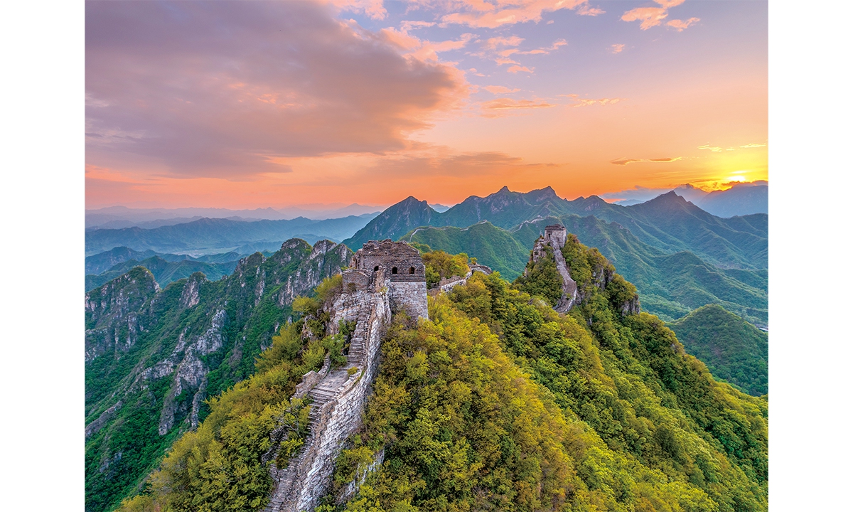The Jiankou section of the Great Wall in Beijing Photo: VCG