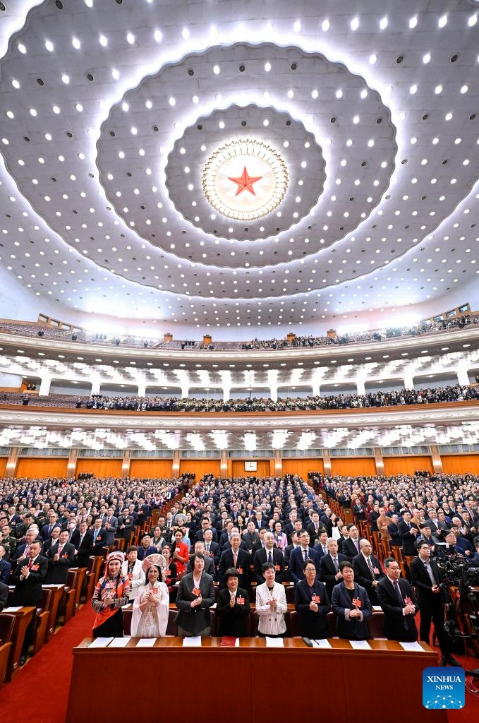 The opening meeting of the fourth session of the 14th Chinese People's Political Consultative Conference (CPPCC) National Committee is held at the Great Hall of the People in Beijing, capital of China, March 4, 2026. (Xinhua/Shen Hong)
