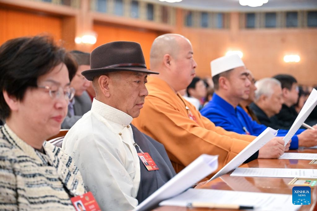 The opening meeting of the fourth session of the 14th Chinese People's Political Consultative Conference (CPPCC) National Committee is held at the Great Hall of the People in Beijing, capital of China, March 4, 2026. (Xinhua/Chen Yichen)