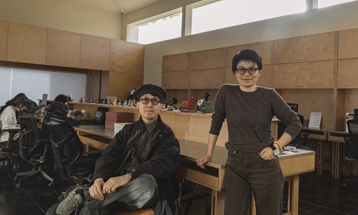 Songmont's founder Fu Song and co-founder Wang Jie Photo: Li Hao/GT