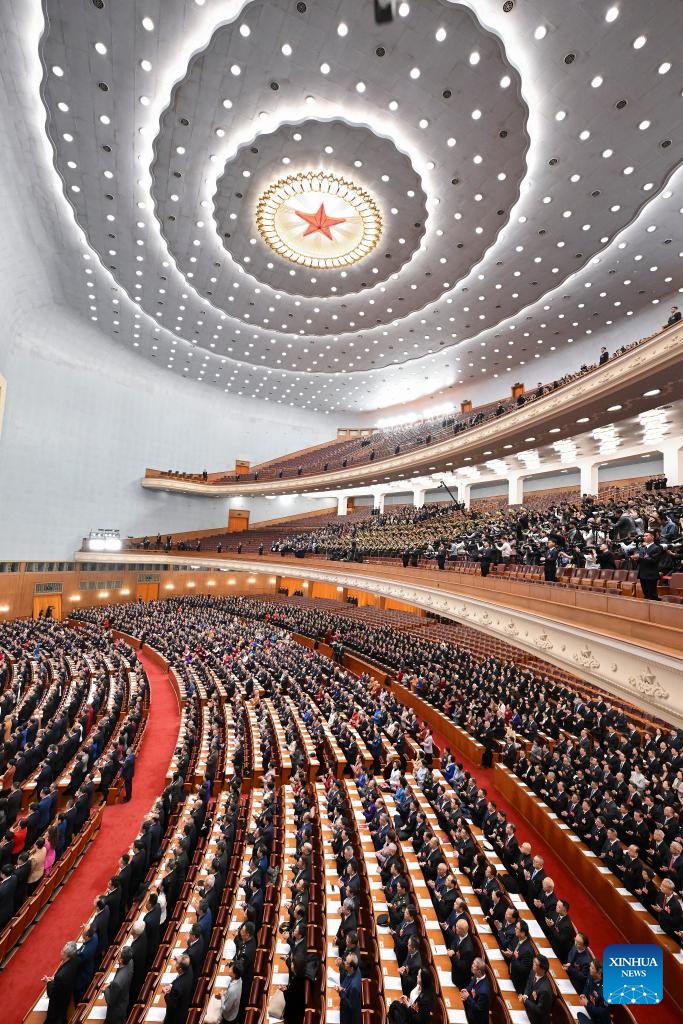 The opening meeting of the fourth session of the 14th Chinese People's Political Consultative Conference (CPPCC) National Committee is held at the Great Hall of the People in Beijing, capital of China, March 4, 2026. (Xinhua/Yue Yuewei)