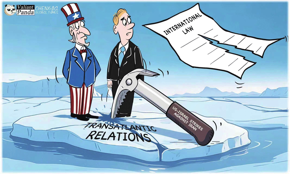  Growing rift. Illustration: Chen Xia/GT