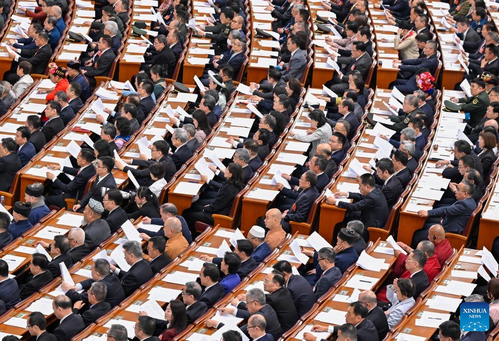 The opening meeting of the fourth session of the 14th Chinese People's Political Consultative Conference (CPPCC) National Committee is held at the Great Hall of the People in Beijing, capital of China, March 4, 2026. (Xinhua/Yue Yuewei)