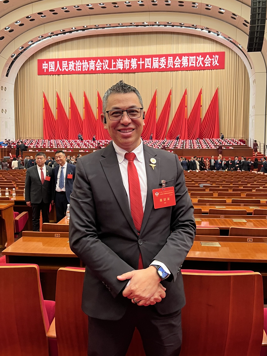 Ashish Maskay attends the opening session of the fourth session of the 14th Shanghai Municipal Committee of the CPPCC on February 2, 2026. Photo: Courtesy of Maskay 
