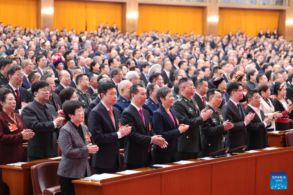 The opening meeting of the fourth session of the 14th Chinese People's Political Consultative Conference (CPPCC) National Committee is held at the Great Hall of the People in Beijing, capital of China, March 4, 2026. (Xinhua/Yao Dawei)