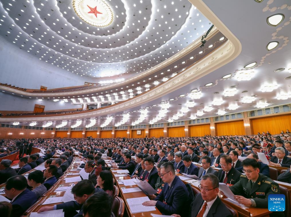 The opening meeting of the fourth session of the 14th Chinese People's Political Consultative Conference (CPPCC) National Committee is held at the Great Hall of the People in Beijing, capital of China, March 4, 2026. (Xinhua/Liu Weibing)