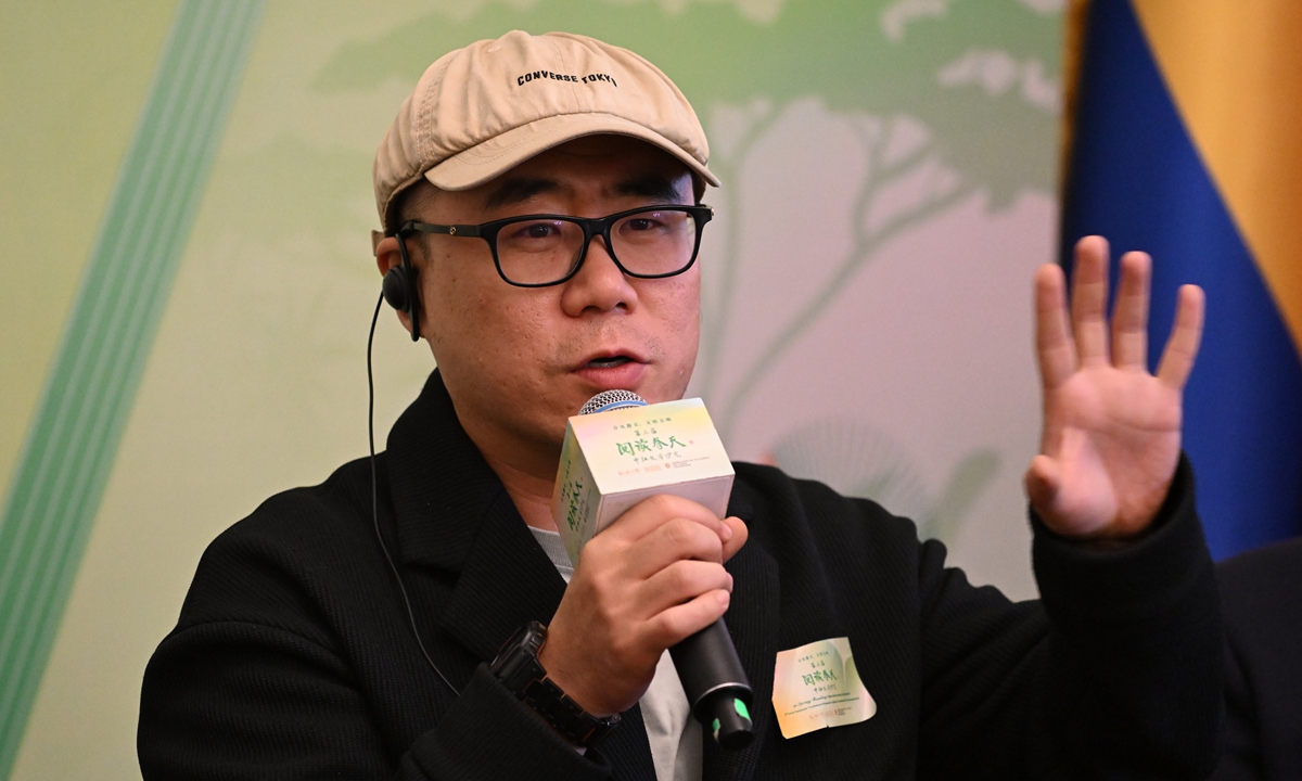 Chinese writer Shi Yifeng Photo: GT/Li Hao 