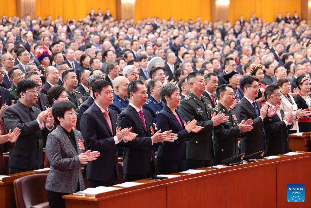 The opening meeting of the fourth session of the 14th Chinese People's Political Consultative Conference (CPPCC) National Committee is held at the Great Hall of the People in Beijing, capital of China, March 4, 2026. (Xinhua/Yao Dawei)