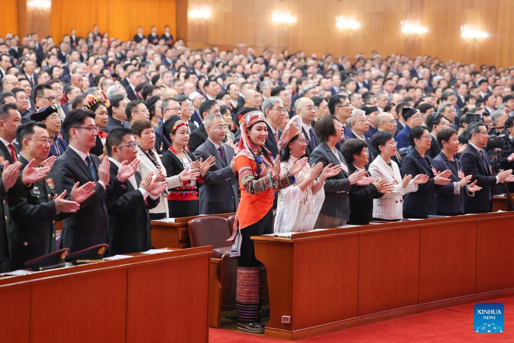 The opening meeting of the fourth session of the 14th Chinese People's Political Consultative Conference (CPPCC) National Committee is held at the Great Hall of the People in Beijing, capital of China, March 4, 2026. (Xinhua/Liu Weibing)