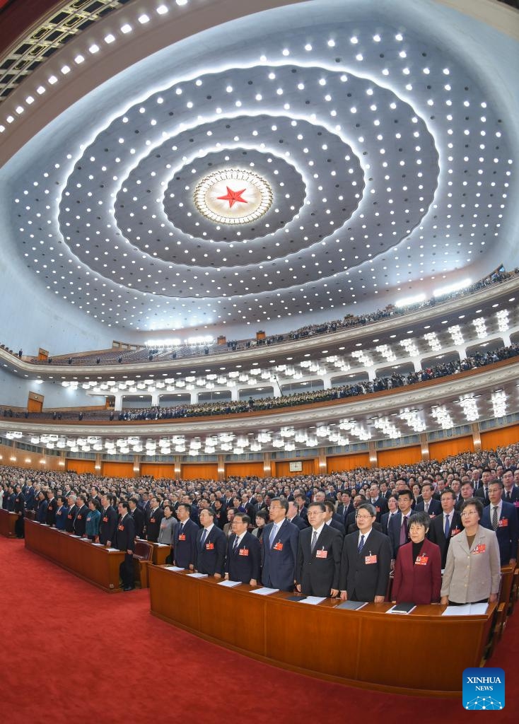 The opening meeting of the fourth session of the 14th Chinese People's Political Consultative Conference (CPPCC) National Committee is held at the Great Hall of the People in Beijing, capital of China, March 4, 2026. (Xinhua/Zhang Ling)