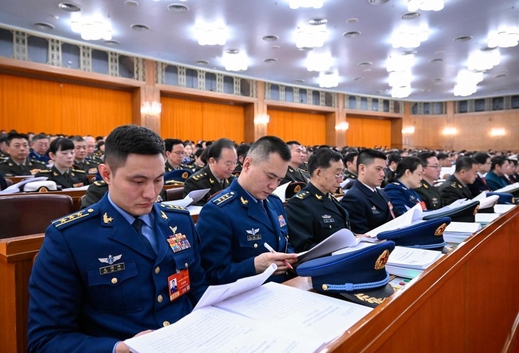 The opening meeting of the fourth session of the 14th National People's Congress (NPC) is held at the Great Hall of the People in Beijing, capital of China, March 5, 2026. (Xinhua/Shen Hong)