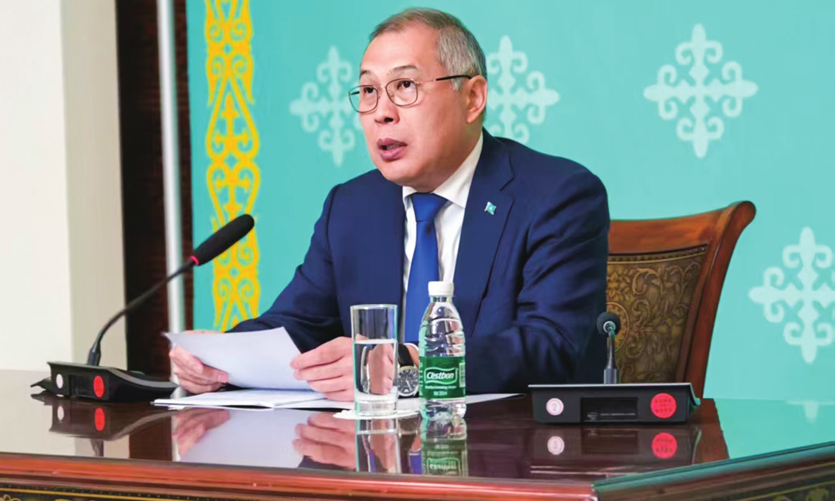 Ambassador of Kazakhstan to China Shakhrat Nuryshev Photo: Courtesy of the Embassy of the Republic of Kazakhstan in China