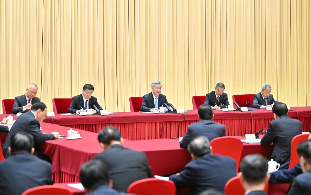 Li Xi, a member of the Standing Committee of the Political Bureau of the Communist Party of China (CPC) Central Committee and secretary of the CPC Central Commission for Discipline Inspection, participates in a joint group meeting of political advisors from the CPC at the fourth session of the 14th National Committee of the Chinese People's Political Consultative Conference (CPPCC) in Beijing, capital of China, March 6, 2026. (Photo: Xinhua)