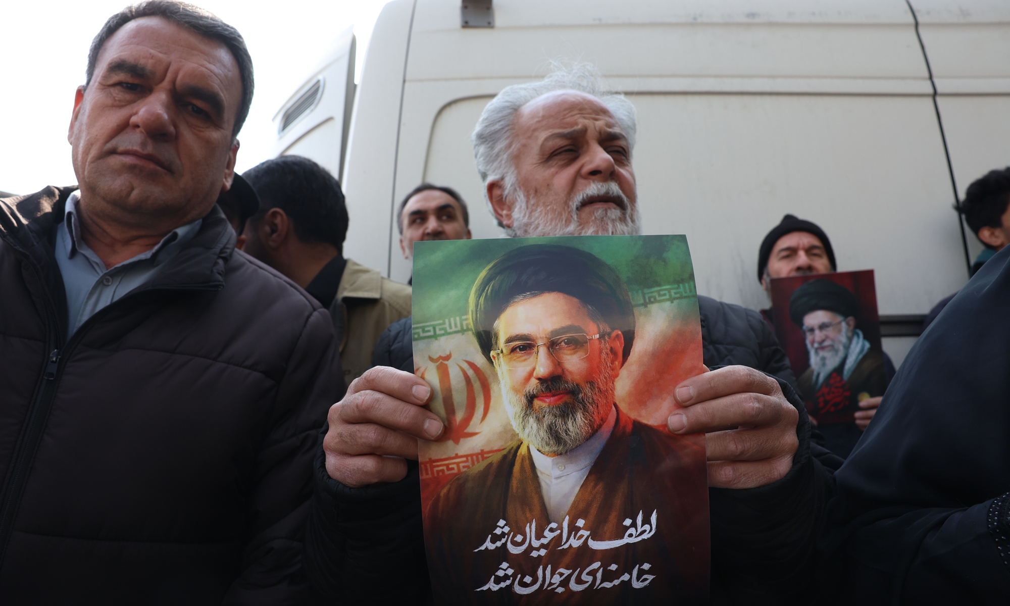 Iranians gather at Enqelab Square to show support for the newly appointed Supreme Leader Ayatollah Mojtaba Khamenei in Tehran, Iran on March 9, 2026. Photo: VCG
