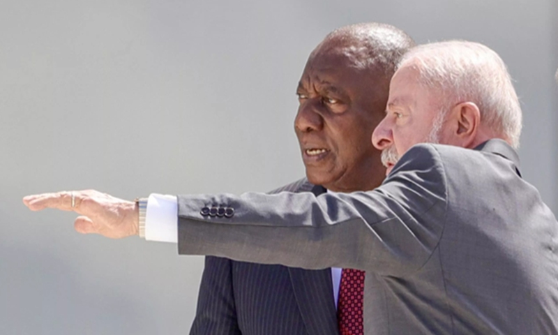 Ramaphosa and Lula (Photo: Fabio Rodrigues-Pozzebom/Agência Brasil) 