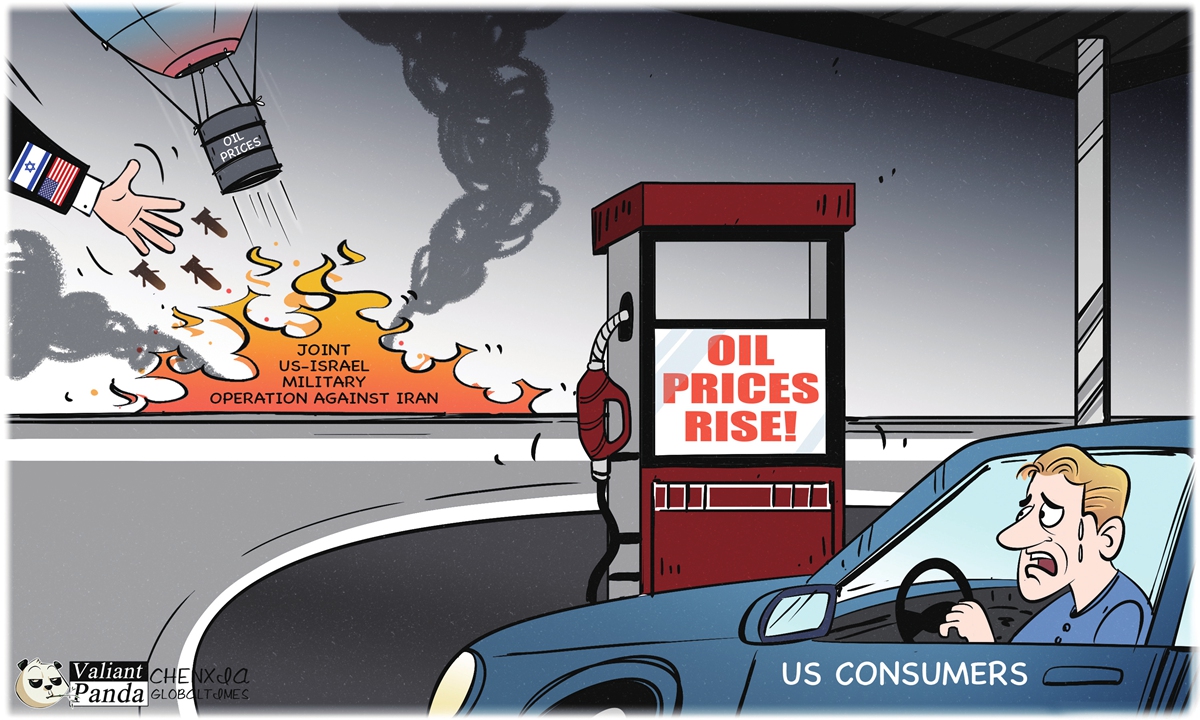Rising costs. Illustration: Chen Xia/GT