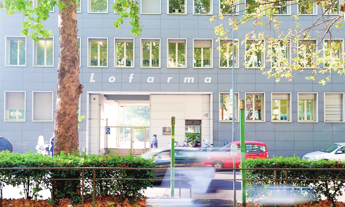 The exterior view of the Lofarma headquarters in Milan, Italy Photos: Courtesy of Lofarma