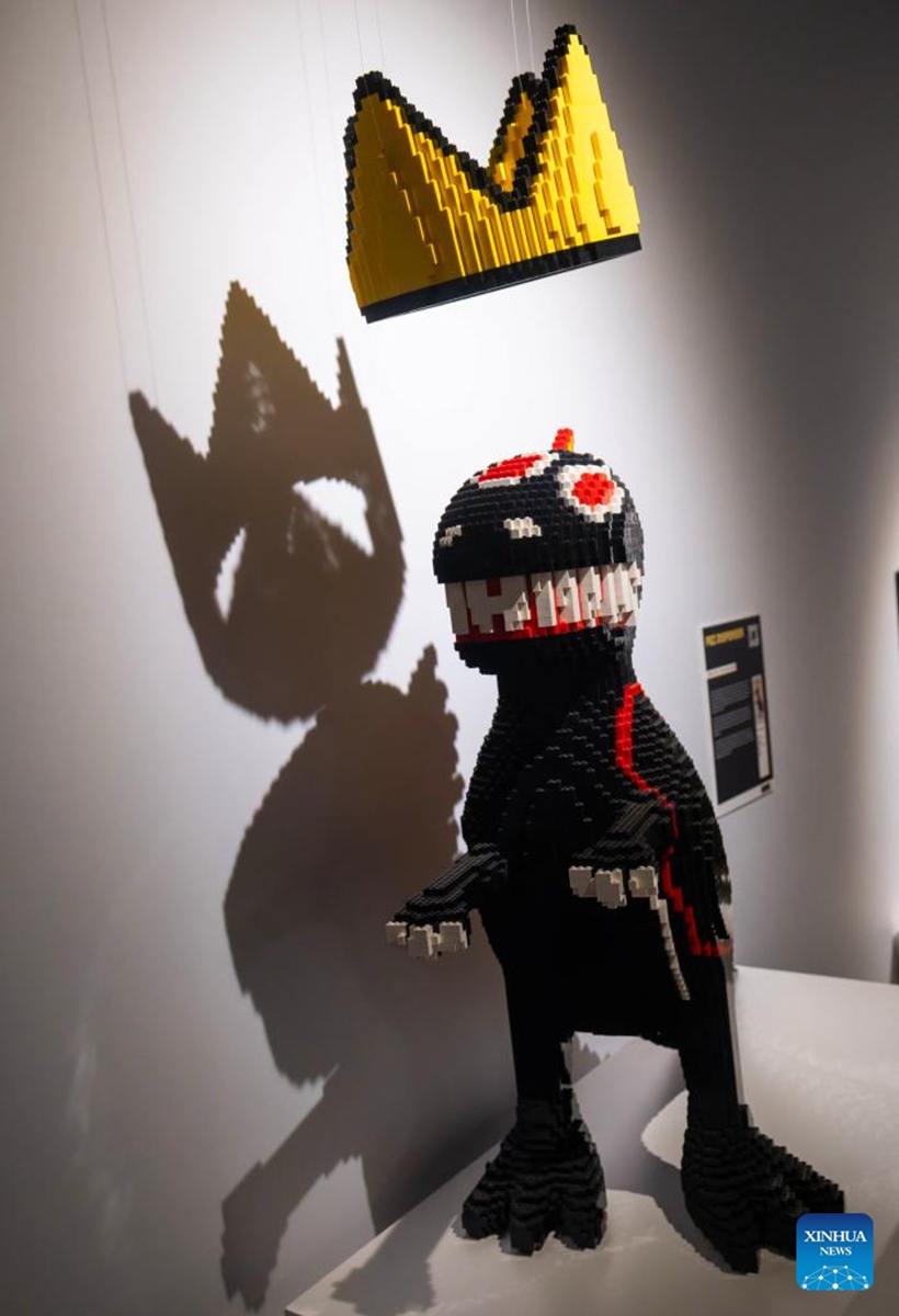 An artwork is seen during the exhibition Art of the Brick in Toronto, Canada, on March 12, 2026. Showcasing over 130 artworks and constructions made out of more than one million LEGO bricks, this art exhibition is held here from March 5 to May 31. Photo: Xinhua